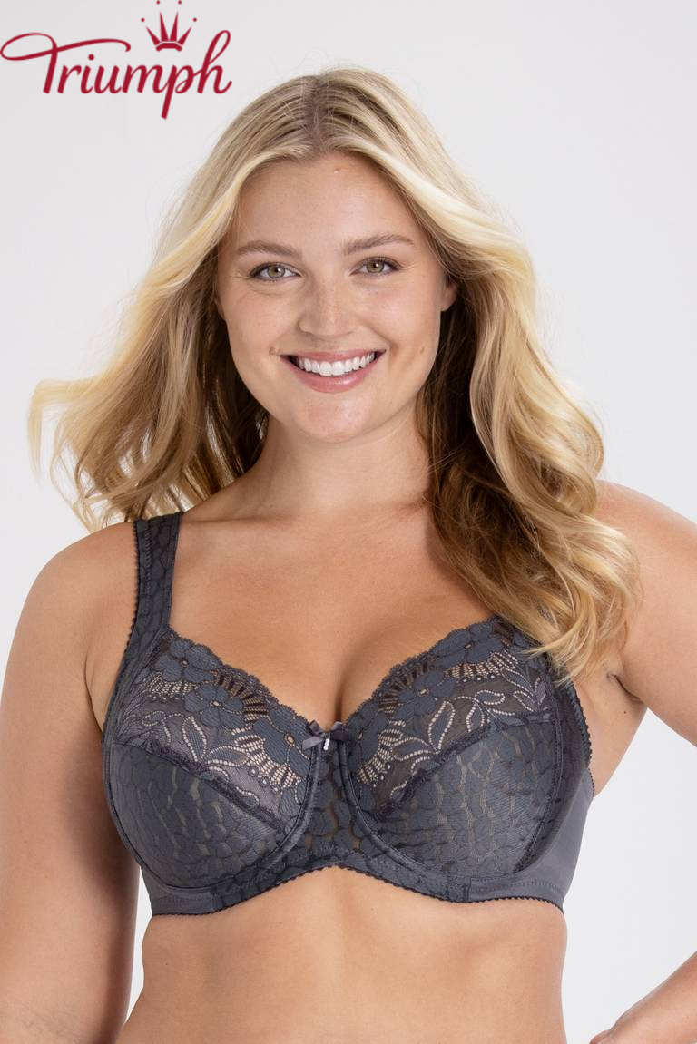 Triumph - Set 4 pezzi 🔥 Reggiseno in jacquard e pizzo