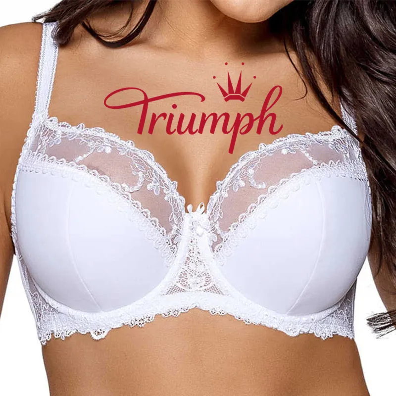 Triumph®💖 4 kom - 50% popusta ✨Novi moderni čipkasti grudnjak za veće veličine s podesivim naramenicama [65A-120H]
