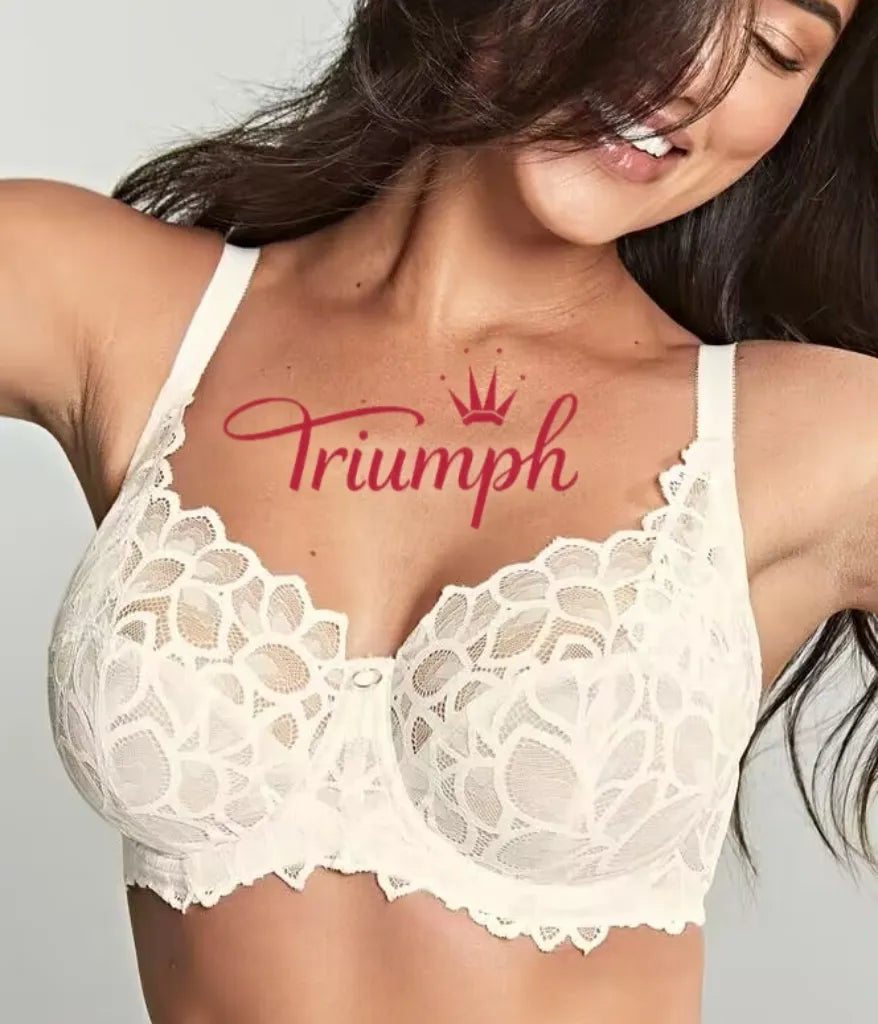 Triumph - (4 komada) Grudnjak s punim košaricama i izvezenom čipkom