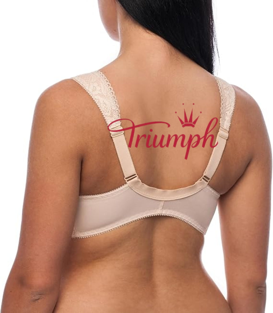 Triumph - (4 kom) Grudnjak bez žice, s kopčanjem sprijeda, plus veličine