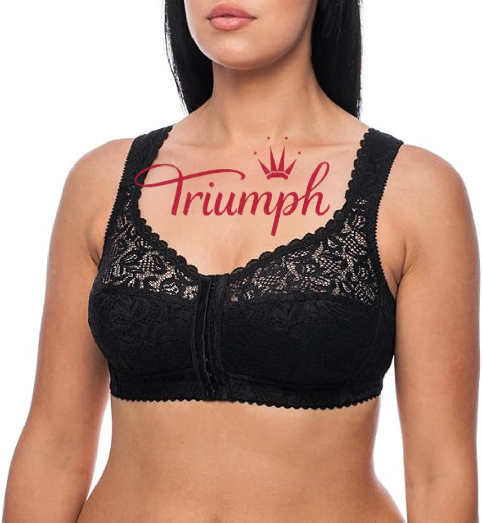 Triumph - (4 kom) Grudnjak bez žice, s kopčanjem sprijeda, plus veličine