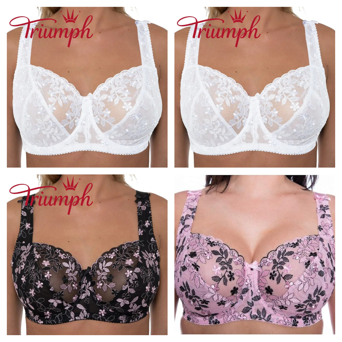 Triumph - 4 komada 🔥čipkastih grudnjaka 2025