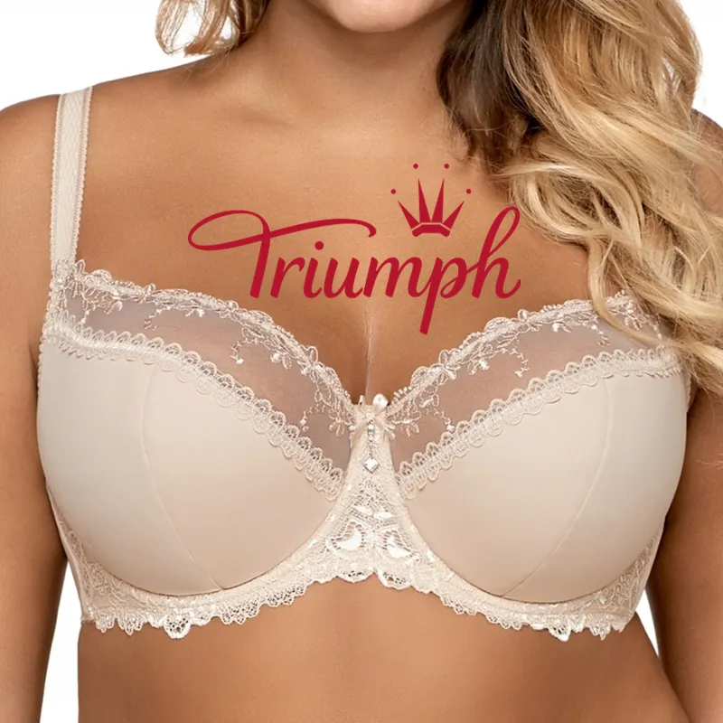 Triumph®💖 4 kom - 50% popusta ✨Novi moderni čipkasti grudnjak za veće veličine s podesivim naramenicama [65A-120H]
